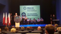wystąpienie Prezydenta Miasta Mysłowice podczas Święta Policji